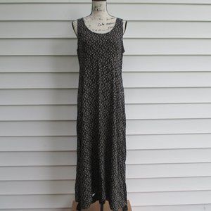 Women's Plaza South Size 10 Black Dress With Off White Flowers